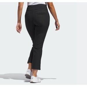 Adidas Golf Pants Women's Medium Black Stretch Athletic Pull On Trousers cropped